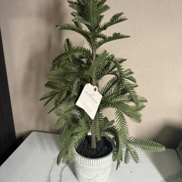 Hearth & Hand with Magnolia Faux Balsam Fir Tree in Washed Cement‎ NWT 22" - Picture 4 of 9